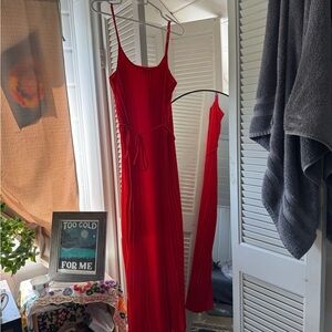 NWT Banana Republic Vibrant Red Maxi Dress
